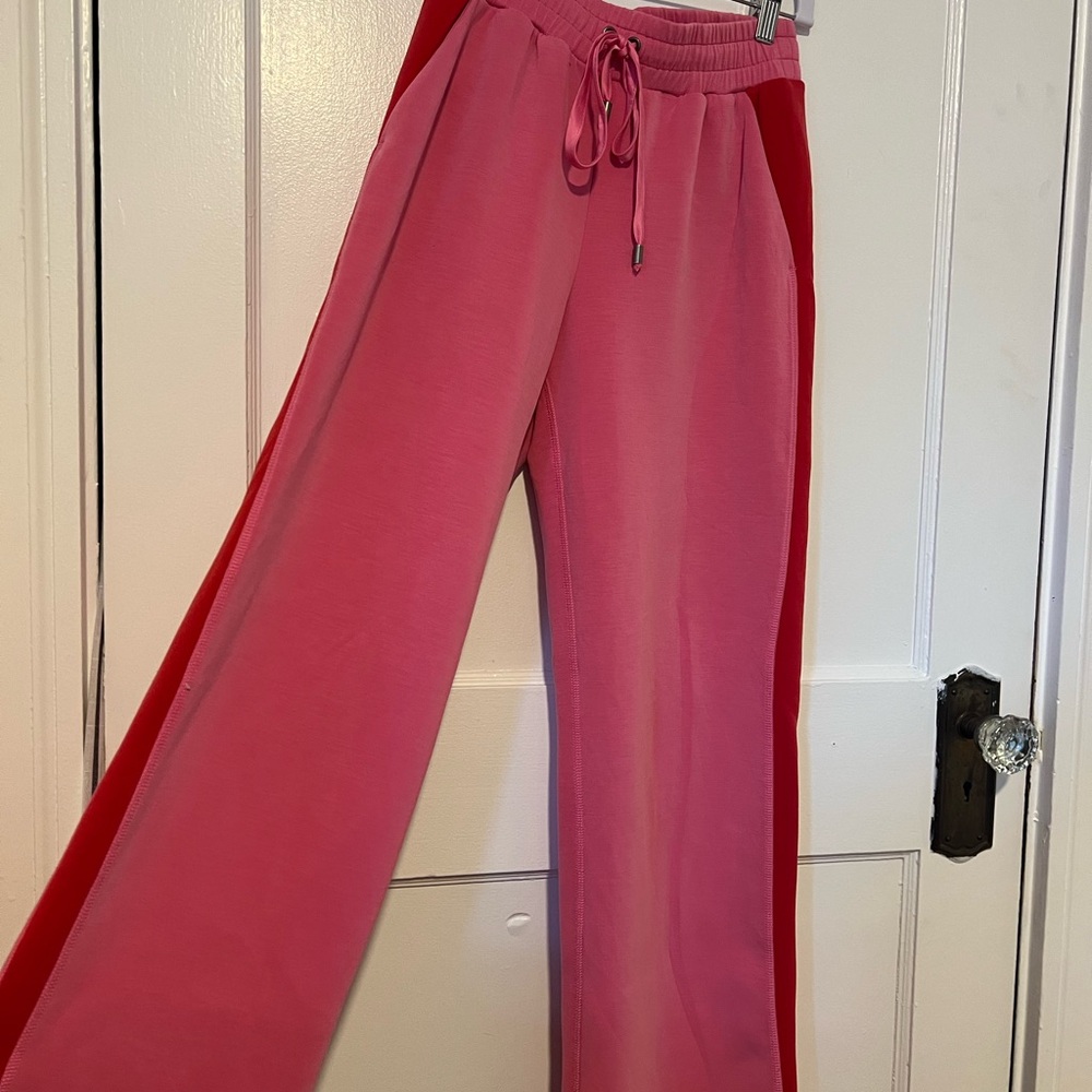 Alter’d state Pink and Red Track Pants